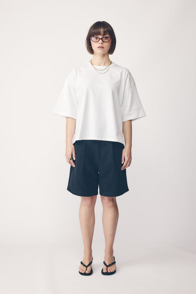 Oversized Heavy Boxy Tee - White-COMMONERS-P&amp;K The General Store