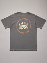 Load image into Gallery viewer, Paddle Crab Sea Tee - Charcoal-Just Another Fisherman-P&amp;K The General Store
