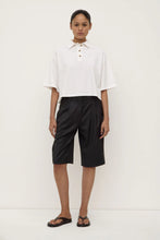 Load image into Gallery viewer, Callie Cropped Polo - White-ASSEMBLY LABEL-P&amp;K The General Store

