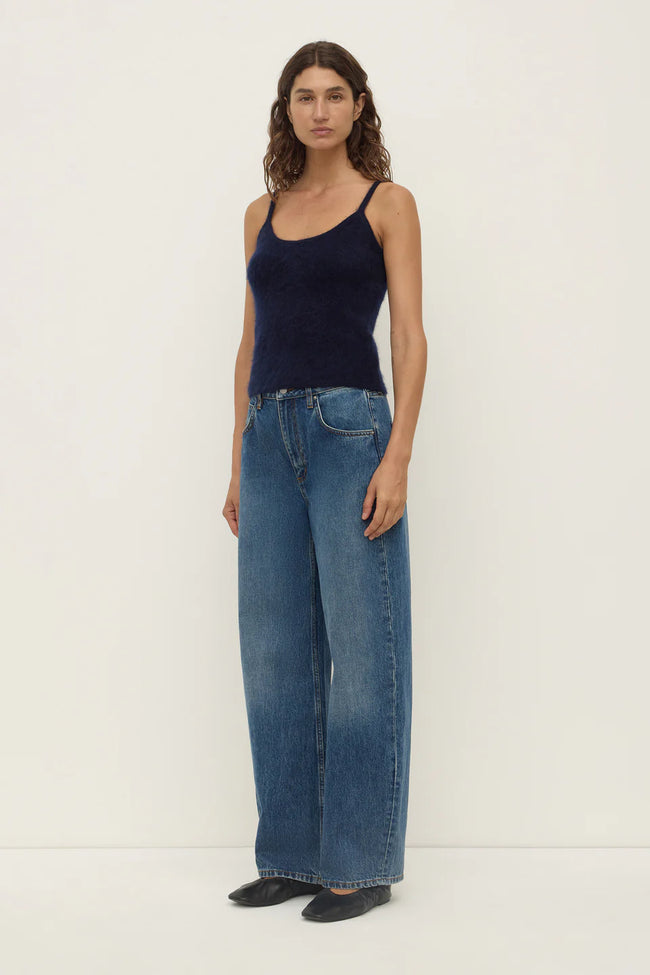 Carina Wool Tank - True Navy