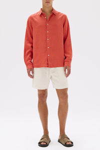 Casual Long Sleeve Shirt - Papaya-ASSEMBLY LABEL-P&amp;K The General Store