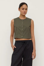 Load image into Gallery viewer, Cherrie Button Shirt - Moss-ASSEMBLY LABEL-P&amp;K The General Store
