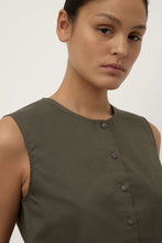 Load image into Gallery viewer, Cherrie Button Shirt - Moss-ASSEMBLY LABEL-P&amp;K The General Store
