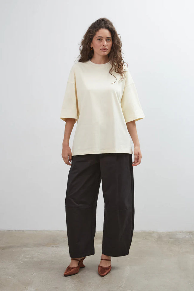 Chroma 3/4 Sleeve T-Shirt - Butter-Commonplace-P&amp;K The General Store