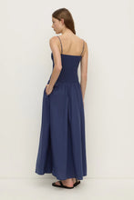 Load image into Gallery viewer, Connie Cotton Shirred Dress - Imperial Blue-ASSEMBLY LABEL-P&amp;K The General Store
