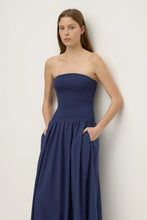 Load image into Gallery viewer, Connie Cotton Shirred Dress - Imperial Blue-ASSEMBLY LABEL-P&amp;K The General Store
