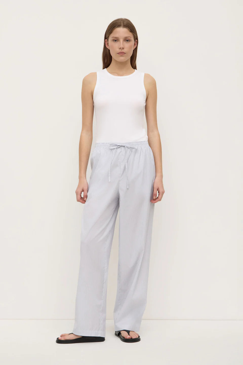 Cora Stripe Pant - White/Navy-ASSEMBLY LABEL-P&K The General Store