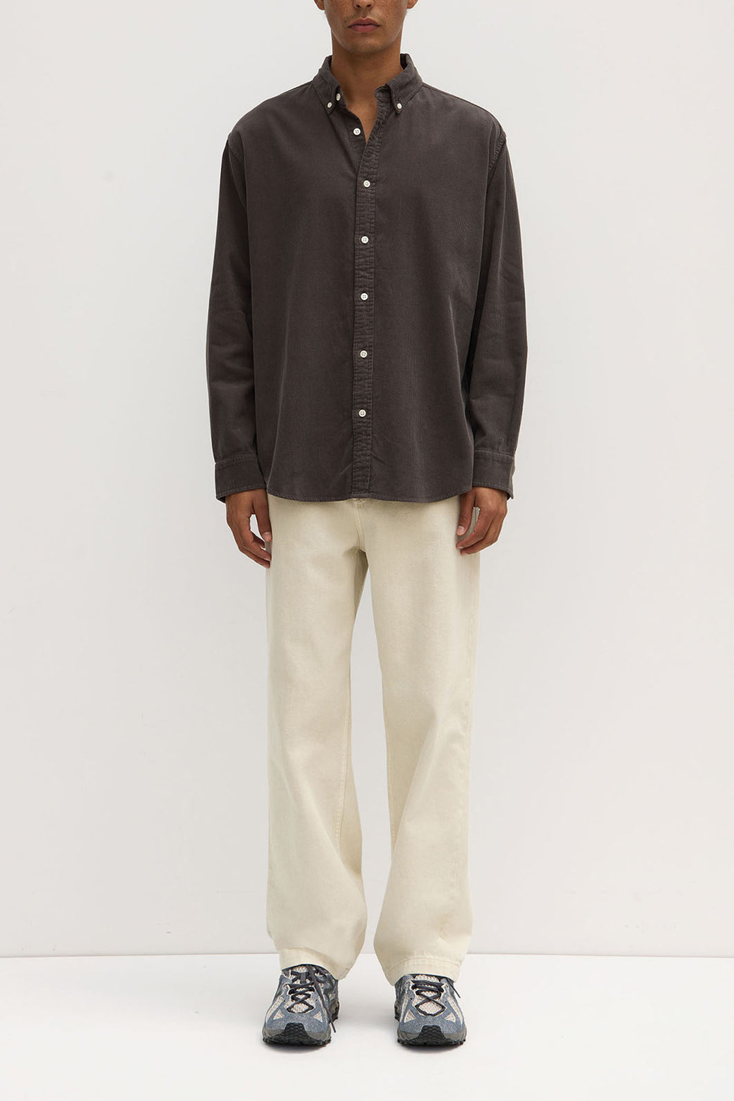 Cord Shirt - Washed Graphite-ASSEMBLY LABEL-P&K The General Store