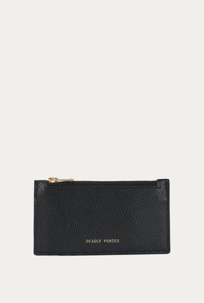 Card Holder - Black/Brass-Deadly Ponies-P&amp;K The General Store