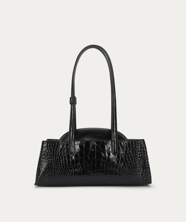 Mr Vault Tote Mini - Black Croc-DEADLY PONIES-P&amp;K The General Store