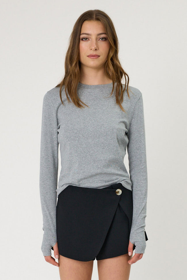 Denver L/S - Grey Marle-REMAIN-P&amp;K The General Store