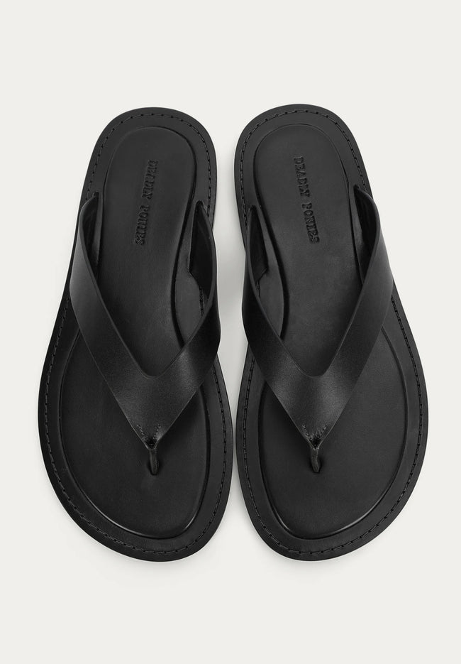 Helios Sandal - Black-DEADLY PONIES-P&amp;K The General Store