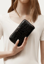 Load image into Gallery viewer, Maxi Wallet - Black Croc-DEADLY PONIES-P&amp;K The General Store
