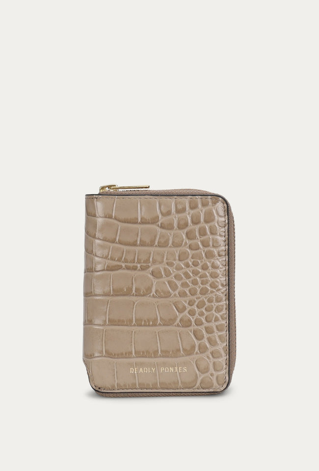 Mini Wallet - Oat Croc-Deadly Ponies-P&amp;K The General Store