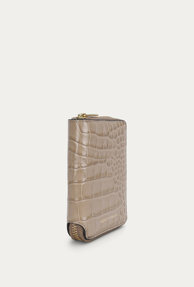 Mini Wallet - Oat Croc-Deadly Ponies-P&amp;K The General Store