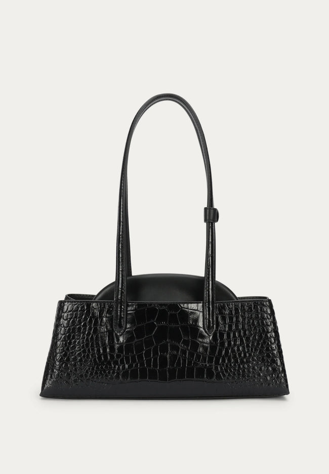 Mr Vault Tote Mini - Black Croc-DEADLY PONIES-P&amp;K The General Store