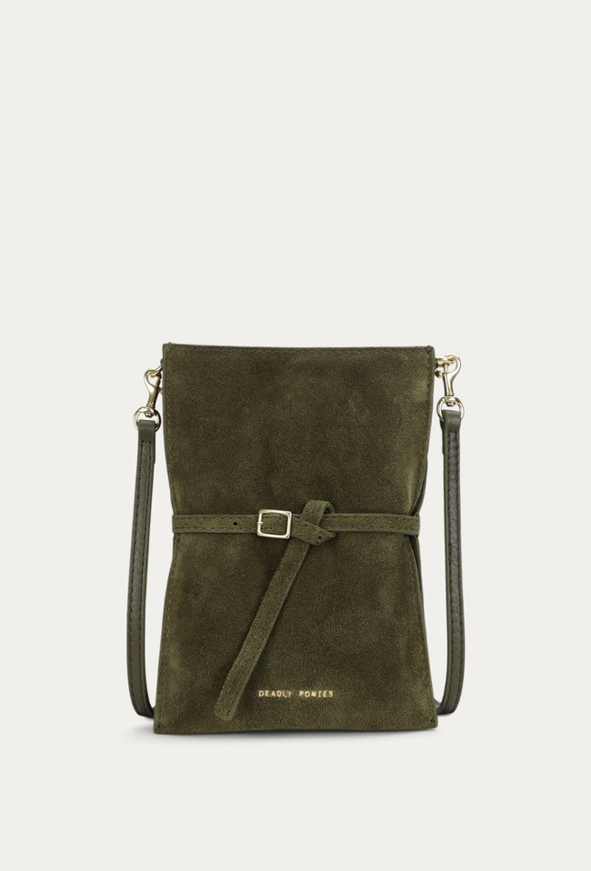 Mr Penny Pouchette - Kale Suede-Deadly Ponies-P&amp;K The General Store