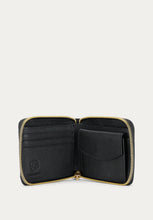 Load image into Gallery viewer, Unisex Fritz Zip Wallet - Black/Brass-DEADLY PONIES-P&amp;K The General Store

