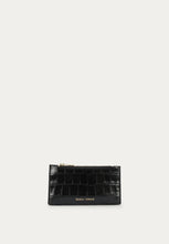 Load image into Gallery viewer, Zip Card Holder - Black Croc-DEADLY PONIES-P&amp;K The General Store
