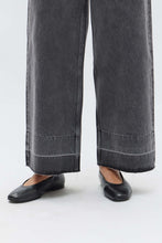 Load image into Gallery viewer, Distressed Hem Wide Leg Jean - Charcoal-ASSEMBLY LABEL-P&amp;K The General Store

