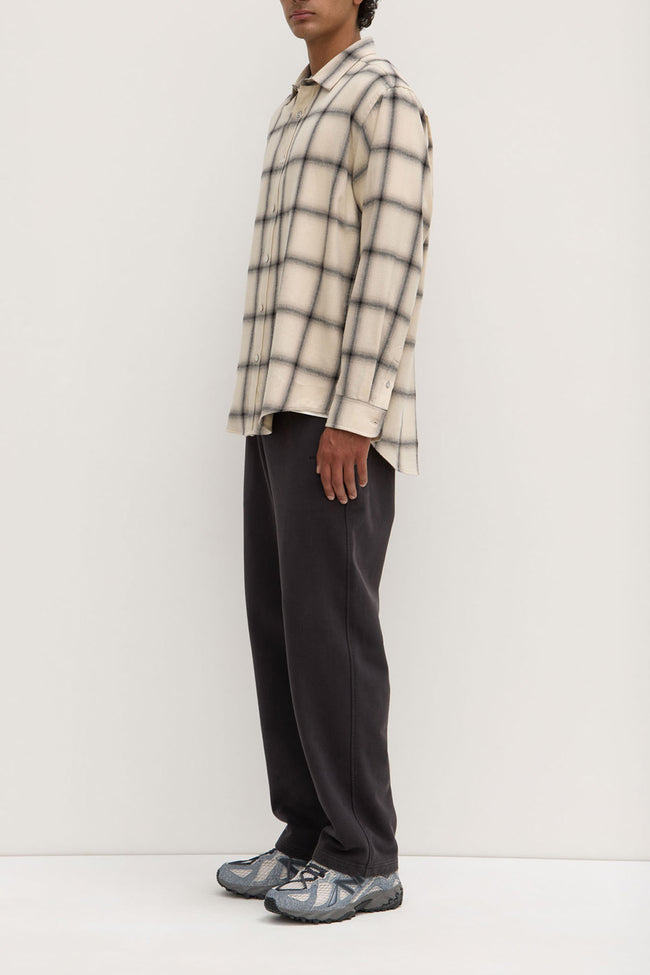 Dylan Japanese Check Shirt - Cream/Grey-ASSEMBLY LABEL-P&amp;K The General Store