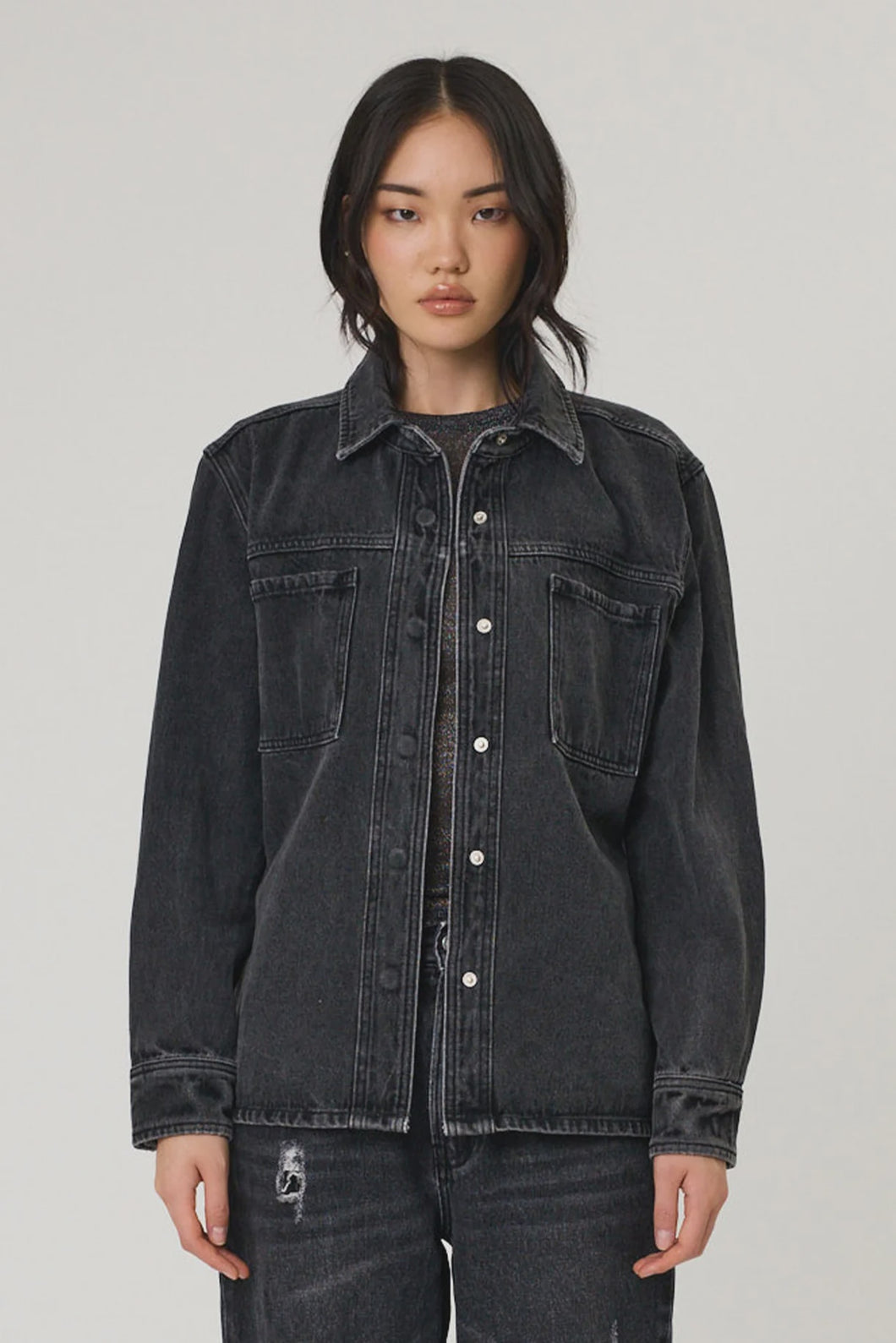 Effie Shirt - Washed Black-REMAIN-P&K The General Store