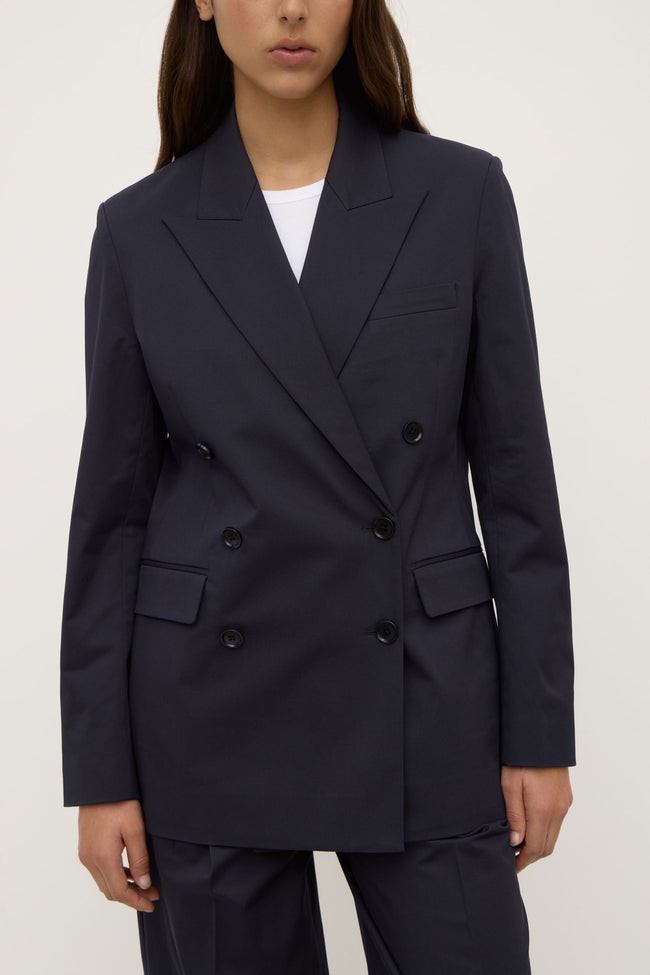Ellen Double Breasted Blazer - Navy-ASSEMBLY LABEL-P&amp;K The General Store