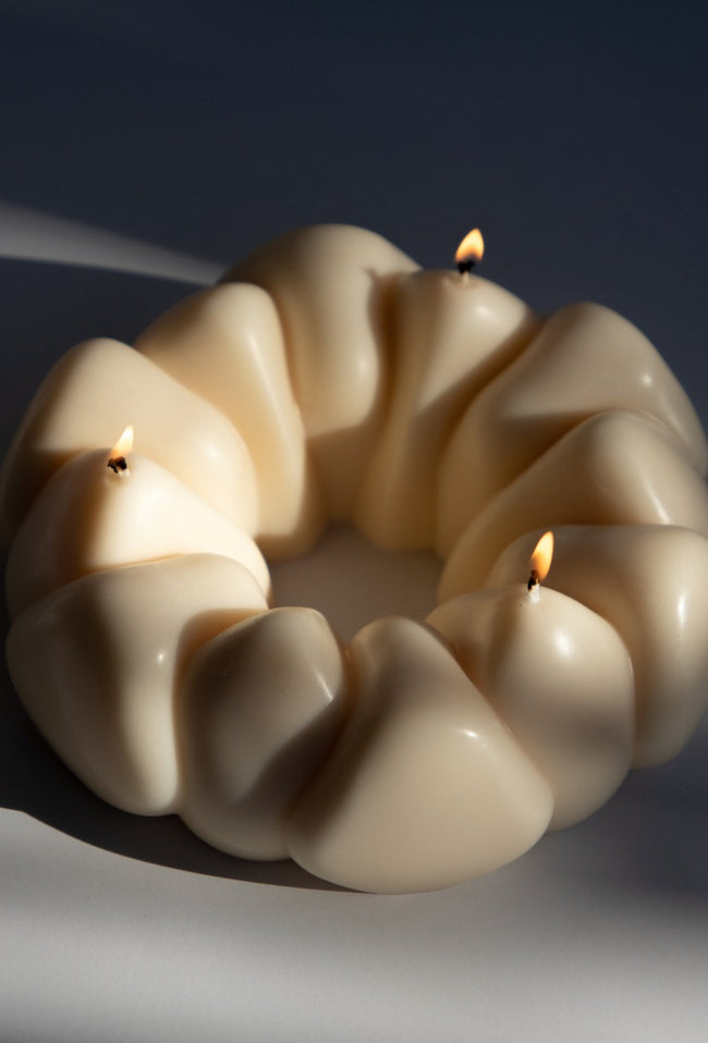 Chunky Centrepiece Candle-Em and Me-P&amp;K The General Store