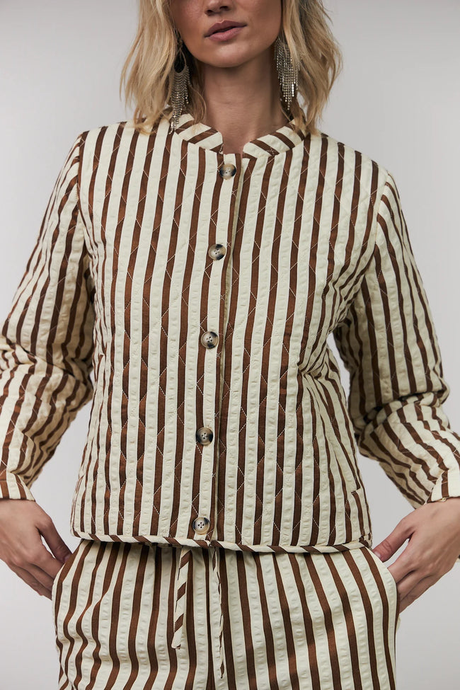 Emilia L/S Jacket - Dark Mokka-LOLLYS LAUNDRY-P&amp;K The General Store