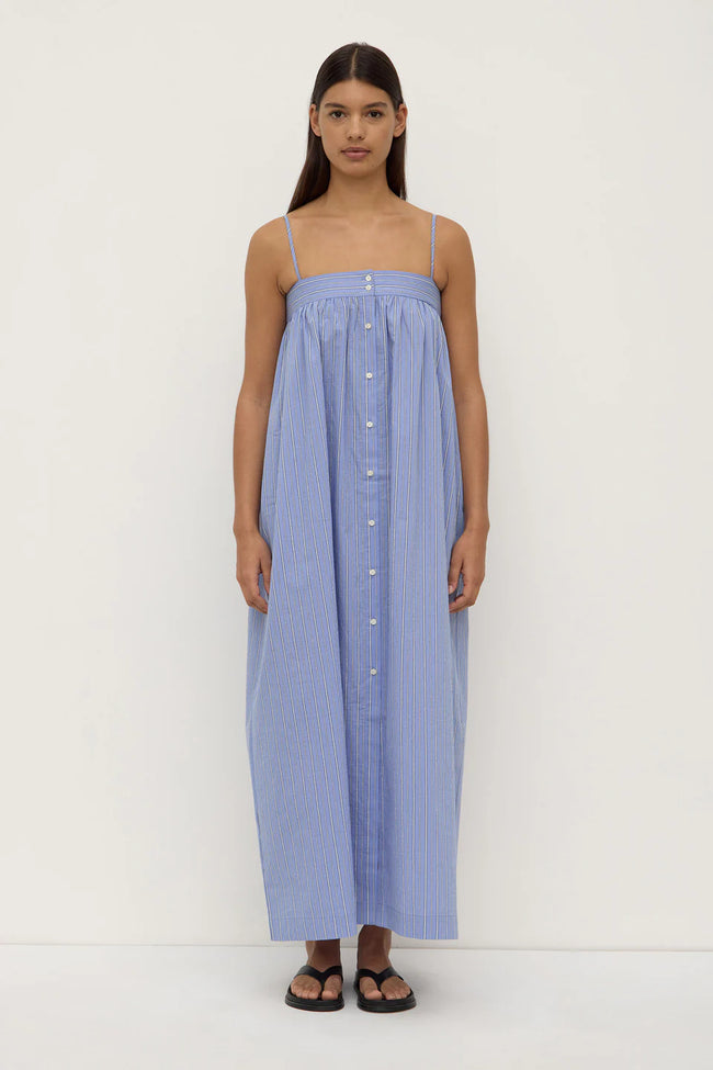 Erina Stripe Maxi Dress - Blue/White Stripe-ASSEMBLY LABEL-P&amp;K The General Store