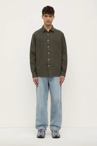Everday Mens Linen LS Shirt - Sorrel-ASSEMBLY LABEL-P&amp;K The General Store