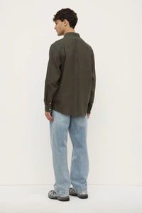 Everday Mens Linen LS Shirt - Sorrel-ASSEMBLY LABEL-P&amp;K The General Store