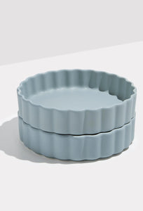 Ceramic Bowl - Set of 2 - Blue Grey-FAZEEK-P&amp;K The General Store
