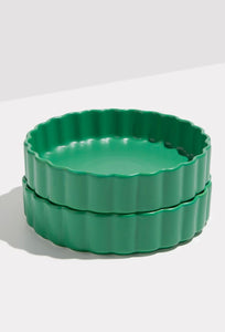 Ceramic Bowl - Set of 2 - Forest Green-Fazeek-P&amp;K The General Store