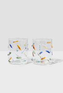 Confetti Glasses - Set of 2-FAZEEK-P&amp;K The General Store