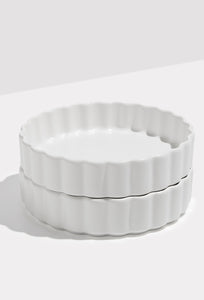 Ceramic Bowl - Set of 2 - White-Fazeek-P&amp;K The General Store