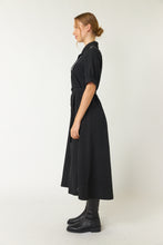 Load image into Gallery viewer, Pintucked Shirt Dress - Black-SYLVESTER-P&amp;K The General Store
