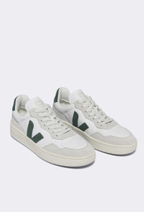 V-90 O.T Leather - Extra White / Cyprus-VEJA-P&amp;K The General Store