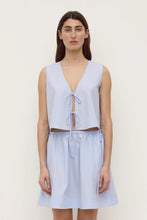 Load image into Gallery viewer, Havana Stripe Poplin Tie Front Top - Blue/White Stripe-ASSEMBLY LABEL-P&amp;K The General Store
