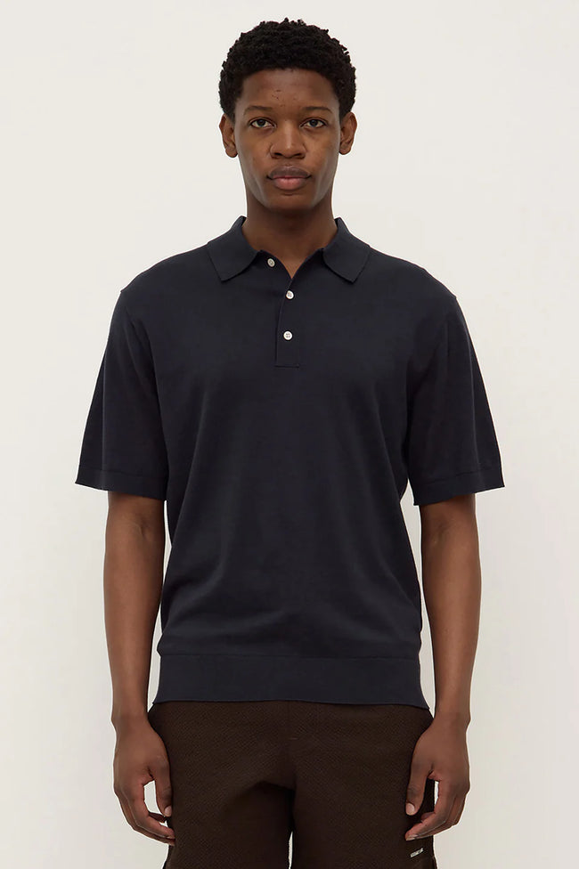 Henry Knit Polo - True Navy-ASSEMBLY LABEL-P&amp;K The General Store