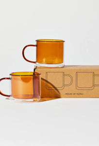 Double Trouble - 2 Cup Set - Amber-House of Nunu-P&amp;K The General Store