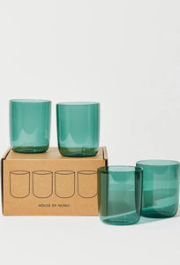 Belly Cups - Set of 4 - Teal-House of Nunu-P&amp;K The General Store