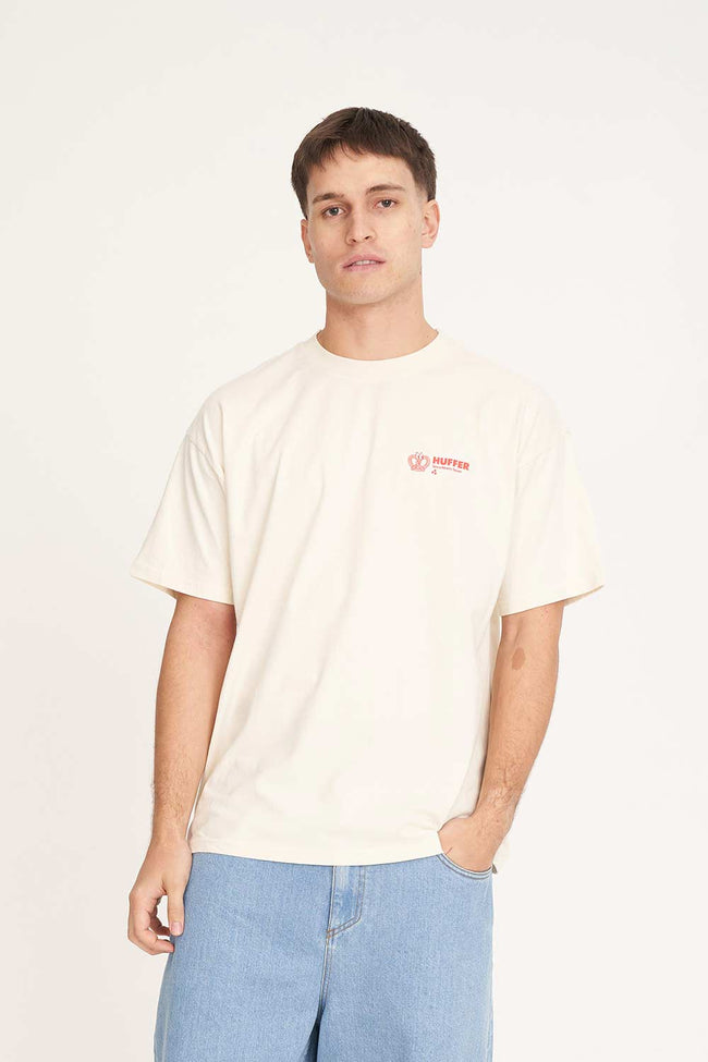 Block Tee 220/Knotorious - Ecru-HUFFER-P&amp;K The General Store