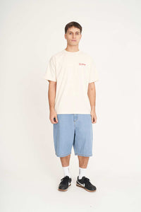 Block Tee 220/Knotorious - Ecru-HUFFER-P&amp;K The General Store
