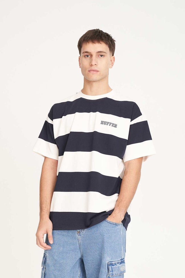 Game Day Stripe Tee - Navy/Chalk-HUFFER-P&amp;K The General Store