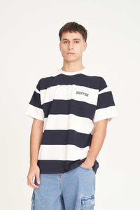 Game Day Stripe Tee - Navy/Chalk-HUFFER-P&amp;K The General Store