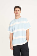Load image into Gallery viewer, Stripped Tee - Chalk/Ice Blue-HUFFER-P&amp;K The General Store
