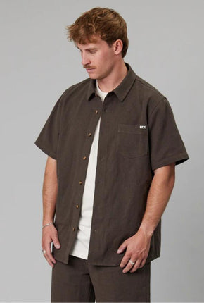 Ballast S/S Shirt - Portobello-Just Another Fisherman-P&amp;K The General Store