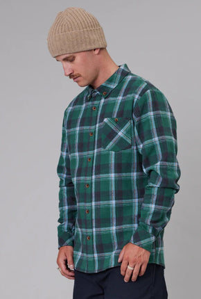 Boatyard Shirt - Green Check-Just Another Fisherman-P&amp;K The General Store