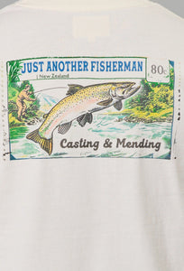 Casting & Mending Sea Tee - Antique White-Just Another Fisherman-P&amp;K The General Store